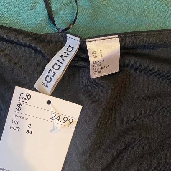 NEW Black button up mesh long sleeve - Picture 3 of 3